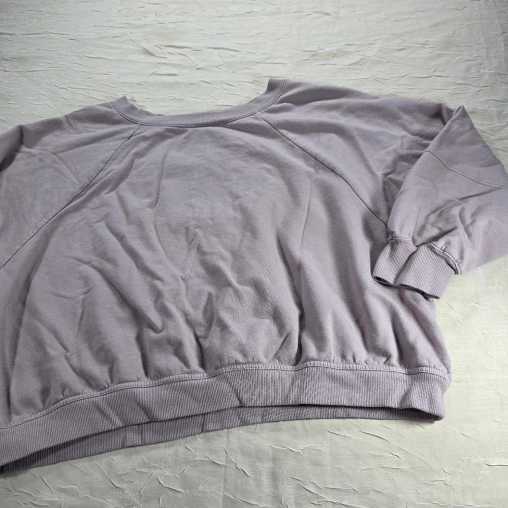 FLX Womens XXL Lavender Purple Crewneck Sweatshirt‎ Relaxed Fit Fleece Pullover